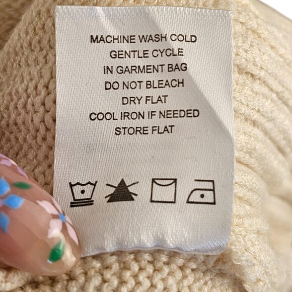 Grace & Lace Colorful Heart Patch Knit Sweater Sz M - Picture 8 of 9